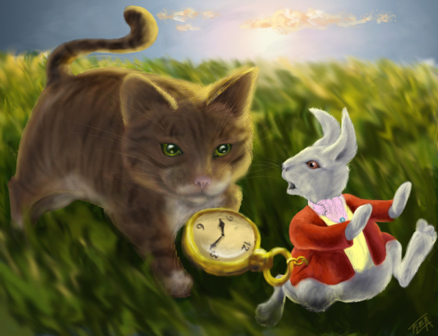 Following the White Rabbit by flea