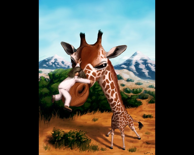 Grumpy Giraffe by Random/Gfxile